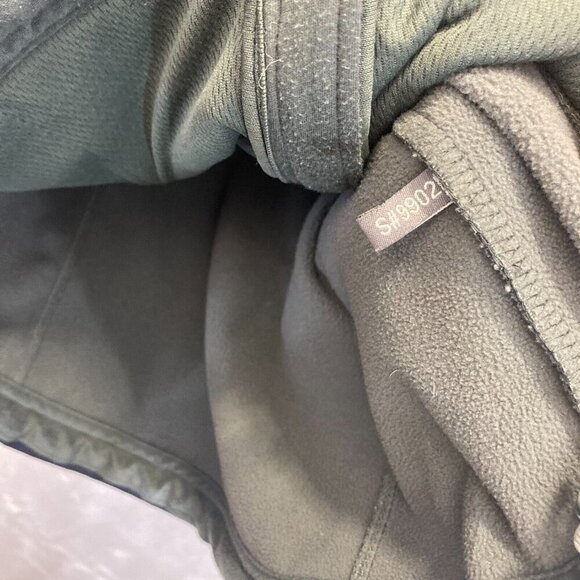 US NAVY Soft Shell Jacket Womens Medium M Fleece Full Zip Up Blue Landway - Picture 10 of 13